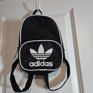 Adidas Black and White Mini Backpack